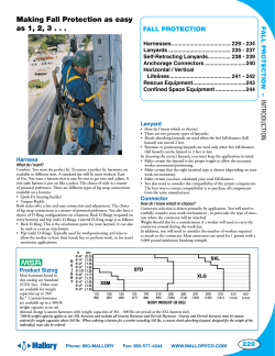 Making Fall Protection as easy Fall PROTECTION Fall PROTECTION  –
