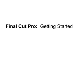 Final Cut Pro: