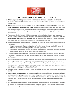   THE COURTS YOUTH BASKETBALL RULES