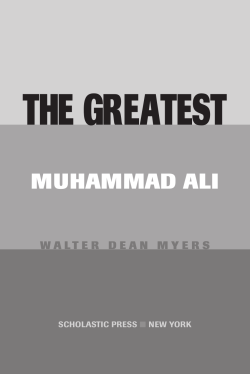 THE GREATEST MUHAMMAD ALI SCHOLASTIC PRESS