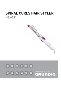 SPIRAL CURLS HAIR STYLER HS 6031 DE EN