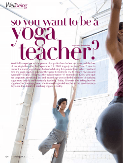 yoga teacher? so you want to be a W