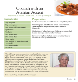 Goulash with an Austrian Accent Ingredients: Preparation: