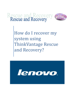 How do I recover my system using ThinkVantage Rescue and Recovery?