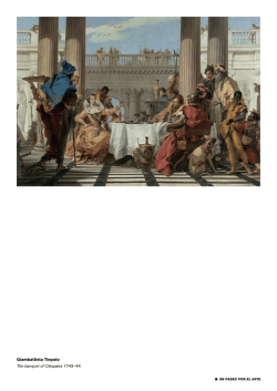 Giambattista tiepolo The banquet of Cleopatra un paseo por el arte