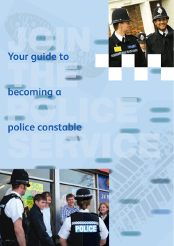 Your guide to becoming a police constable