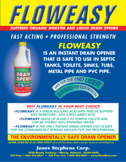 FLOWEASY FAST ACTING • PROFESSIONAL STRENGTH