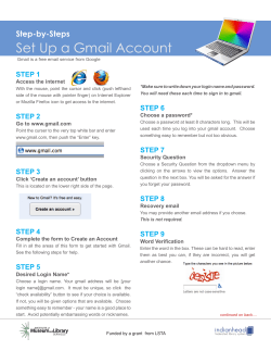 Set Up a Gmail Account Step-by-Steps Step 1 Access the internet