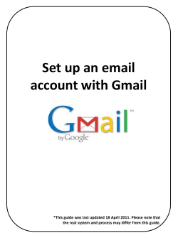 Set up an email account with Gmail