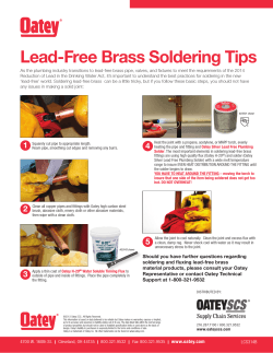 Lead-Free Brass Soldering Tips