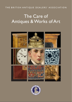 The Care of Antiques &amp; Works of Art