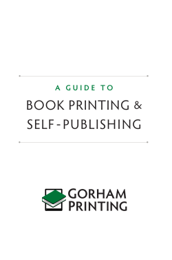 BOOK PRINTING SELF - PUBLISHING &amp;