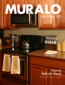 MURALO PAINTING TIPS How to Refinish Wood
