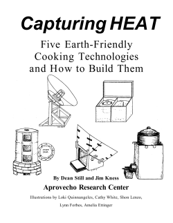 Capturing HEAT Five Earth-Friendly Cooking Technologies and How to Build Them
