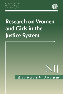 Research on Women and Girls in the Justice System
