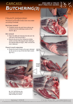 Haunch preparation Aitch bone removal ♦