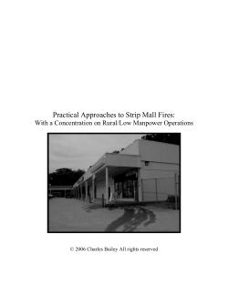Practical Approaches to Strip Mall Fires: