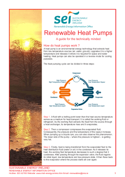 Renewable Heat Pumps A guide for the technically minded