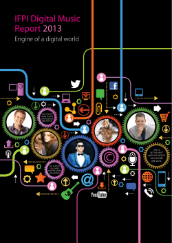 IFPI Digital Music Report 2013 Engine of a digital world
