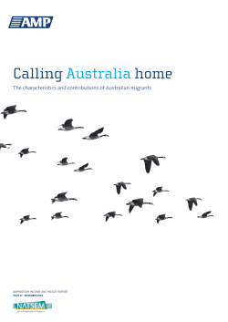 Calling home Australia The characteristics and contributions of Australian migrants