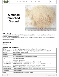 Almonds Blanched Ground