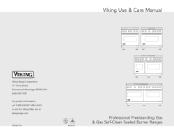 Viking Use &amp; Care Manual