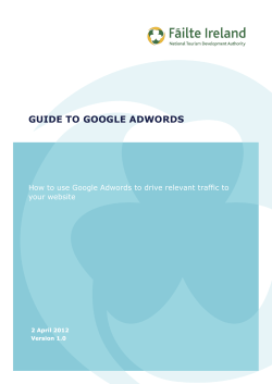 GUIDE TO GOOGLE ADWORDS  your website