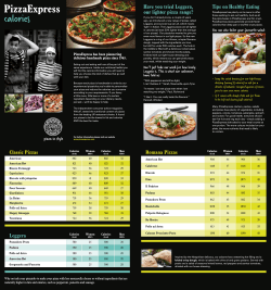 calories PizzaExpress Have you tried Leggera, Tips on Healthy Eating