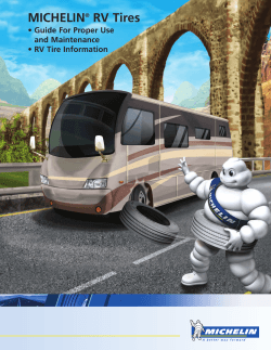 MICHELIN RV Tires • Guide For Proper Use and Maintenance