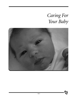 Caring For Your Baby • 59 •