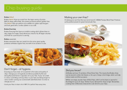 Chip buying guide Making your own fries?