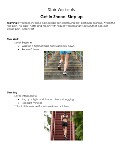 Stair Workouts Get in Shape: Step up