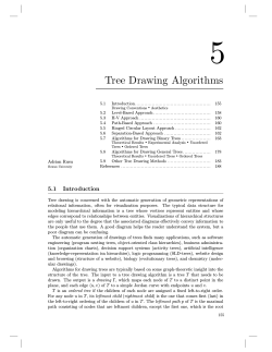 5 Tree Drawing Algorithms 5.1 Introduction