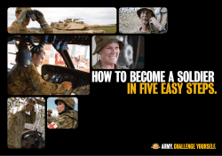How to become a soldier in five easy steps. 1