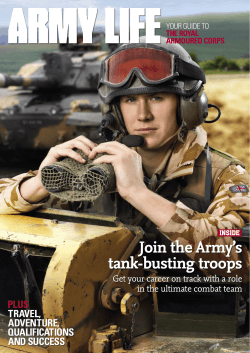 Army life Join the Army’s tank-busting troops