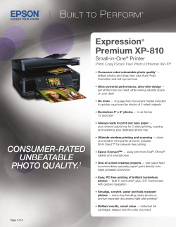 Expression Premium XP-810 Small-in-One