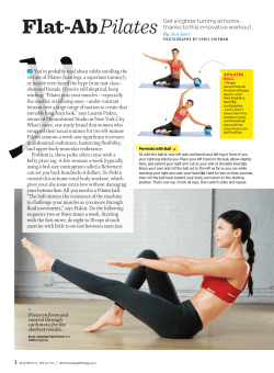Pilates Flat-Ab Get a tighter tummy at home, thanks to this innovative workout.