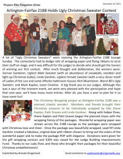 Arlington-Fairfax 2188 H Fairfax 2188 Holds Ugly Christmas Sweater Contest Sweater Contest