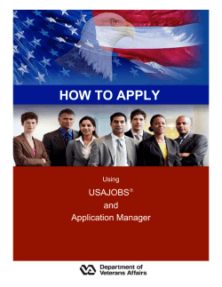 HOW TO APPLY USAJOBS  and
