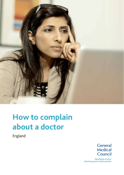 How to complain about a doctor England