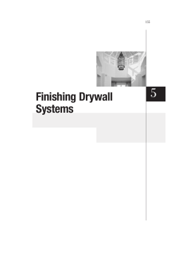 5 Finishing Drywall Systems 155