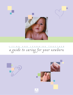 a guide to caring for your newborn L I V