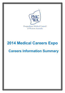 2014 Medical Careers Expo Careers Information Summary