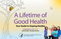 A Lifetime of Good Health Your Guide to Staying Healthy