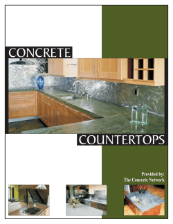 CONCRETE COUNTERTOPS Provided by: Concrete Network