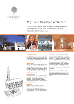 Why use a Chartered Architect?