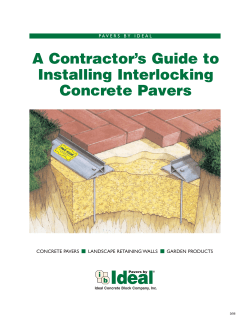 A Contractor’s Guide to Installing Interlocking Concrete Pavers