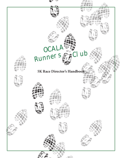 OCALA Club Runners 5K Race Director’s Handbook