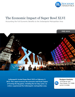 The Economic Impact of Super Bowl XLVI