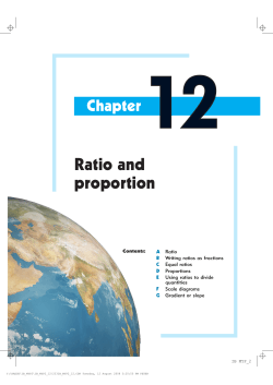 12 Ratio and proportion Chapter